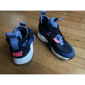 Nike Air Huarache City Blue Black Running Shoes AH6787-002 Womens 6.5 Walking